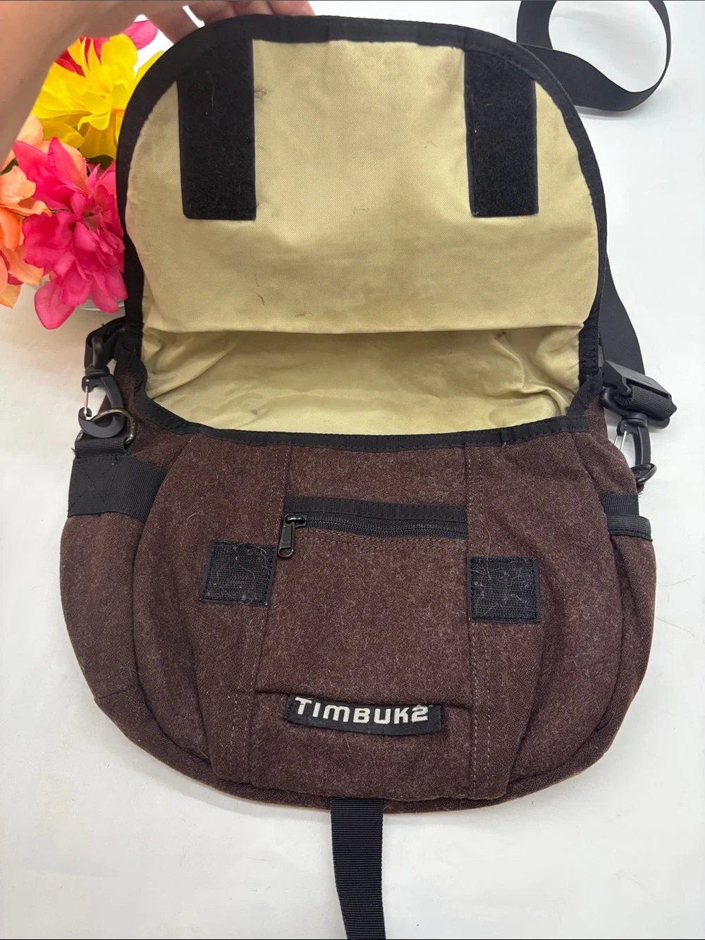 Timbuk2 Brown Wool Crossbody Small Messenger Bag